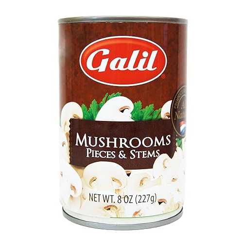 ガリルマッシュルームの部分と茎、8オンス（12個パック） Galil Mushrooms Pieces and Stems, 8 Ounce (Pack of 12)画像