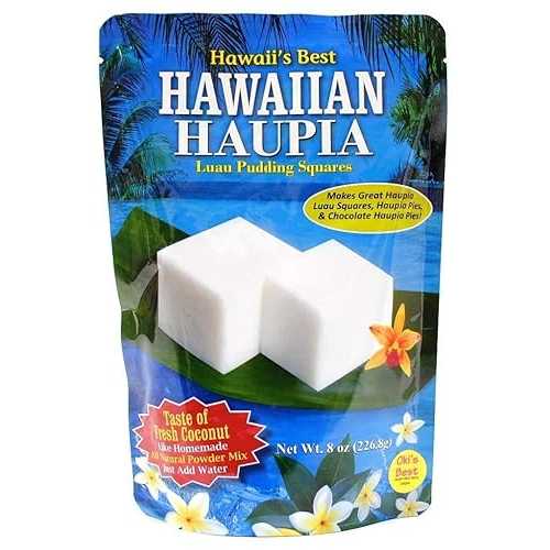 カウアイ トロピカル シロップ ハワイアン ハウピア ルアウ プリン スクエア、8オンス (2個パック) Kauai Tropical Syrup, Inc Kauai Tropical Syrup Hawaiian Haupia Luau Pudding Squares, 8 Ounce (Pack of 2)
