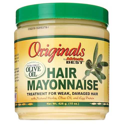 Africa's Best Africas Best Orig Hair Mayonnaise 15 Ounce Jar (443ml) (6 Pack)