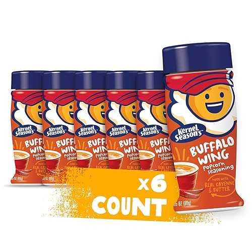 Kernel Season's ポップコーンシーズニング、バッファローウィング、2.85 オンス (6 個パック) Kernel Season's Popcorn Seasoning, Buffalo Wing, 2.85 Ounce (Pack of 6)
