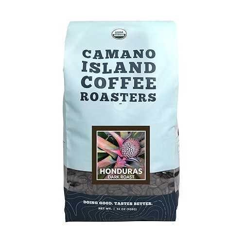 Camano Island Coffee Roasters - ホンジュラス ダーク ロースト コーヒー - フレッシュ プレミアム USDA 認定オーガニック、日陰栽培、フェ??アトレード、倫理的 Camano Island Coffee Roasters - Honduras Dark Roast Coffee - Fresh Premium 14,505円