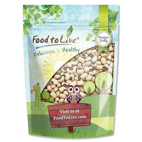 ?? ? ?, 3??? - ?? Food to Live Black-Eyed Peas, 3 Pounds - Raw Dried Whole Cow Peas, Kosher, Vegan, Sproutable. High in Dietary Fiber, Easy to Cook. Product of the USA