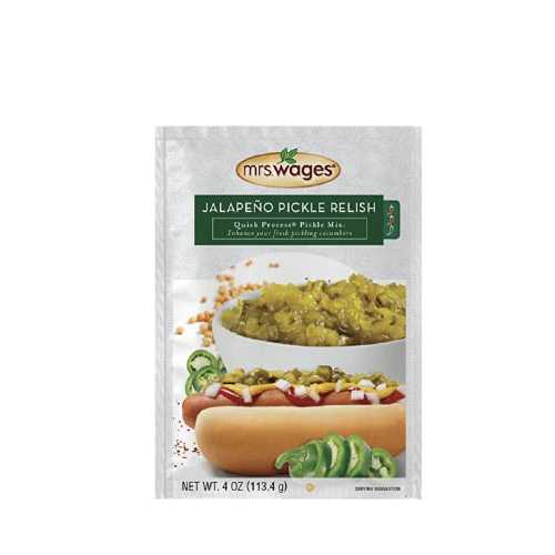 ??? ??? ??? ???? ?? ??? ? ???? ??, ??? ??, ???? ???, ??? ??, ???? ?? ?, 3.88 ?? ?? (12? ?? ?) Mrs. Wages Medium Jalapeno Pickle Relish Quick Process Mix, Qui