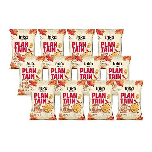 ?? ??? ?? ??? ???? ? Inka Crops Chile Picante Plantain Chips (Pack of 12)