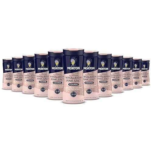 ?? ? ??? ???? ?? ??, ?? ??, 17.6 ?? (12? ?) Morton All-Natural Himalayan Pink Salt, Coarse, (17.6 oz), 12-Pack, Perfect for Cooking & Finishing|Glomarket