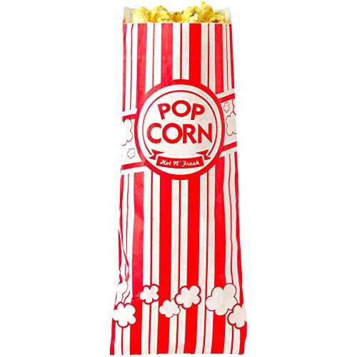Concession Essentials 1 オンス ポップコーン バッグ - 1,000 カラットのケース Concession Essentials 1 oz Popcorn Bags - Case of 1,000ct