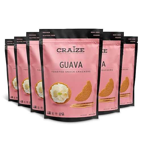 ???? ?? ?? ??? ??? ??? ???? ??? ? ?? ?? ? ??? ??? ??? ? GMO ?? ??? ?? 6?, ? 113.4g Craize Guava Crisps | Gluten Free, Vegan, Kosher, Toasted Corn Crackers | 6 pack
