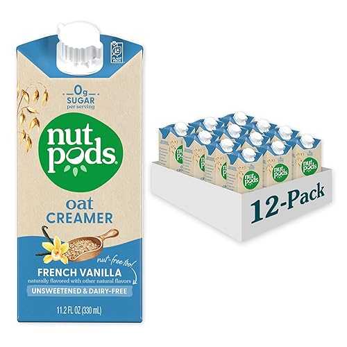 ?? ?? ?? ???, ??? ??? 12? nutpods Oat French Vanilla Creamer - Unsweetened Oat Milk Creamer - Nut-Free Non Dairy Creamer - Keto, Gluten Free, Non-GMO, Vegan, Sugar Free, Kosher (12-Pack)