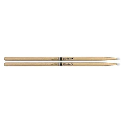 ProMark Drum Sticks - Classic Forward Hickory 5A Drumsticks - Drum Sticks Set - Drum Accessories - Wood Drumsticks for Adults & Youth - Oval Nylon Tip - 1 Pair