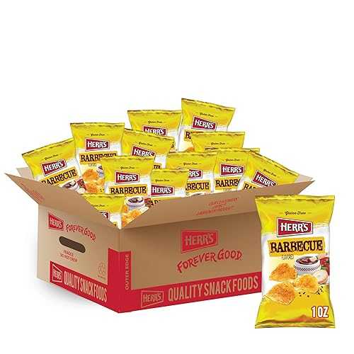 ??? ???, ???, 1 ?? ? (42? ?) Herr's Barbecue Potato Chips, 1 Ounce (Pack of 42 Bags) ? Smoky BBQ Chips in Snack-Size Bags ? Great for Grab-and-Go Snacking