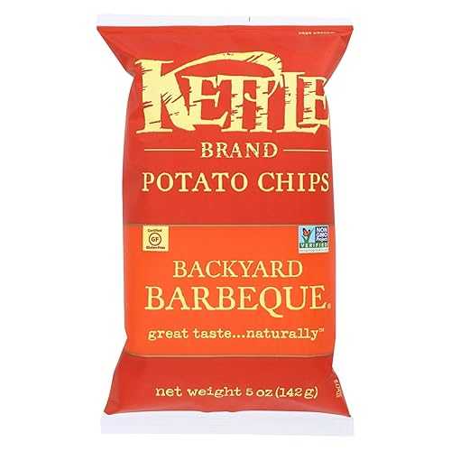 Kettle Brand ポテトチップス、裏庭バーベキューバッグ、5 オンス (15 個パック) Kettle Brand Potato Chips, Backyard Barbeque Bags, 5 Ounce (Pack of 15)