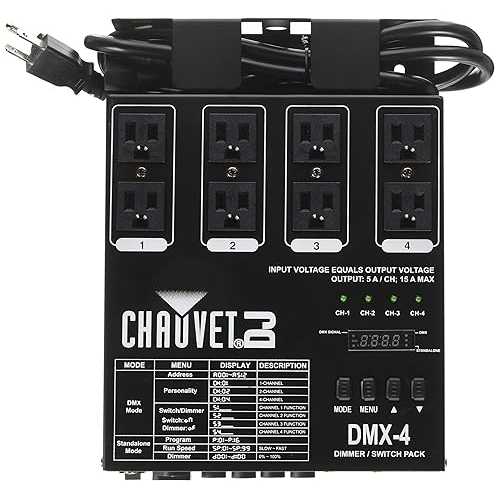 ?? DJ DMX-4 LED ?? ??/??? ? | ?? ???? CHAUVET DJ DMX-4 LED Lighting Dimmer/Relay Pack | Lighting Accessories