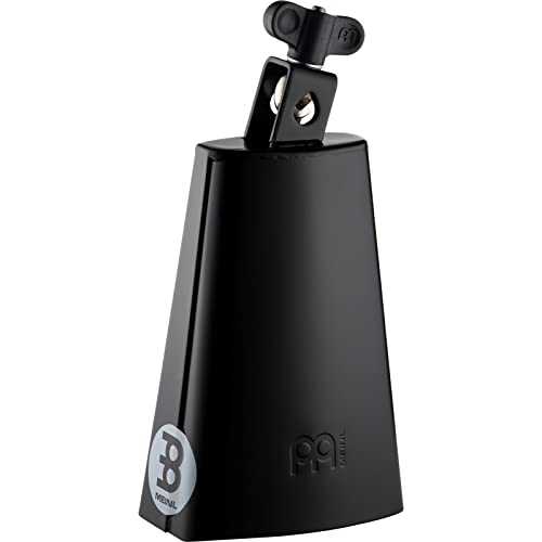 Meinl Percussion SL675-BK ブラックパウダーコーティングスチールカウベル、6 3/4インチ Meinl Percussion SL675-BK Black Powder Coated Steel Cowbell, 6 3/4-Inch