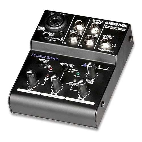 ART USBMix - 3 Channel USB Mixer w/ Audacity Recording Software
