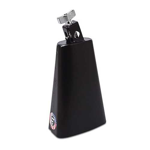 Latin Percussion LP007-N 8-Inch Rock Cowbell with Self-Aligning Mount,Black,1/2-Inch