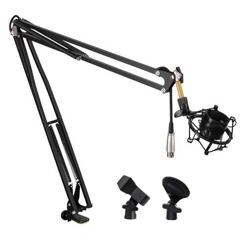 ?? ???? ??? ? ??? ?? - ???? ?? ??? ??? ??? ? (?? ??? ??) (PMKSH04), ??: 1.2m Pyle Suspension Microphone Boom Stand Pro - Desktop Scissor Mic Stand Spring Arm with Shock Mount