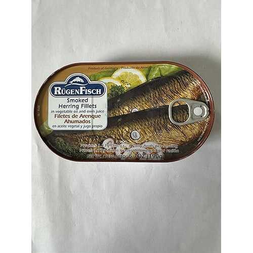 スモークニシンのフィレ ルーゲンフィッシュ フィレ デ ハレン フューム 6.7 オンス (4 パック) LEOFI Smoked Herring Fillets Rugenfisch Filets de Hareng Fumes 6.7 oz (4 PACK)