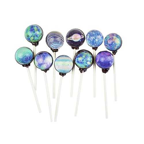Galaxy Lollipops Planet Art Designs、ギフトパック、スイカ味、米国で手作り、2ポンド、Sparko Sweets Galaxy Lollipops Planet Art Designs, Gift Pack, Watermelon Flavor, Handcrafted in USA, 2 Pounds, Sparko Sweets