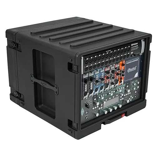 SKB 8U r??? ?? ?? ?? ? ??? ? ??? ?? ?? ?, 8?? ? ?? ? ?? ?? ??? ? ?? SKB 8U rSeries Rolling Rack with Integrated Back Wheels and 1-Touch Pull Handle, Comes with 8 Rack Units an