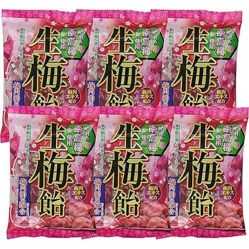 りぼん生梅キャンディー 3.88oz/110g (6 パック) Ribbon(リボン) Ribon Namaume candy 3.88oz/110g (6 Pack)