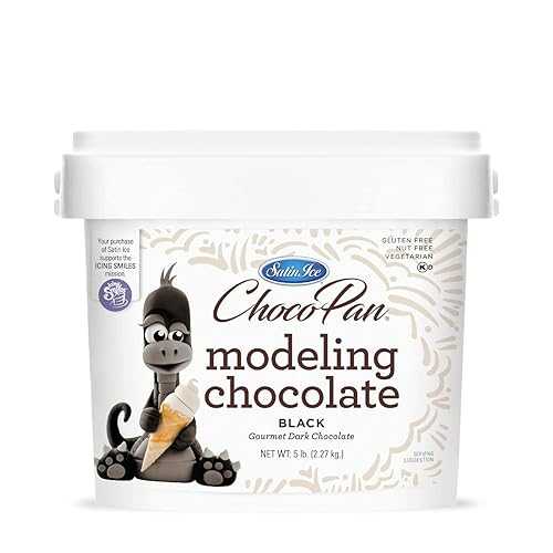?? ??? ??? ?? ??? ???, 5 ??? (2.27kg) Satin Ice ChocoPan Black Modeling Chocolate (5 Pound) For Cake Decorating 13,996円