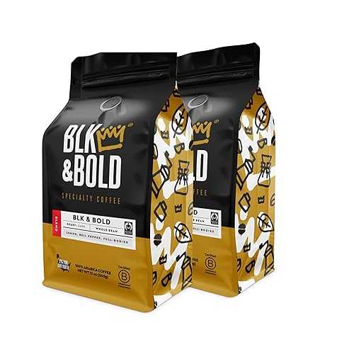 BLK & ?? | BLK & ?? ?? ??? | ?? ?? ?? | ?? ??? | ?? ?? | 12?? ? 2? BLK & Bold Whole Bean Coffee, Blk & BOLD Premium Dark Roast, 100% Arabica Beans, 12 oz Bag (2 Pack)