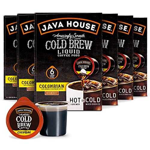 ?? ??? ?? ?? ??, ???? ??? ??? ?? ??? ?? ?? - 1.35?? ?? (36??) ??? ?? ??? ???? JAVA HOUSE Medium Roast Colombian Cold Brew Pods, (36 Count) Peel and Pour Pods Hot or