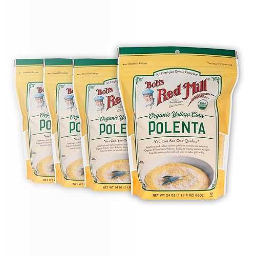 ?? ?? ? ??? ??? ??? / ???, 24?? (4? ?) Bob's Red Mill Organic Corn Grits / Polenta, 24oz (Pack of 4) - Vegan, Kosher