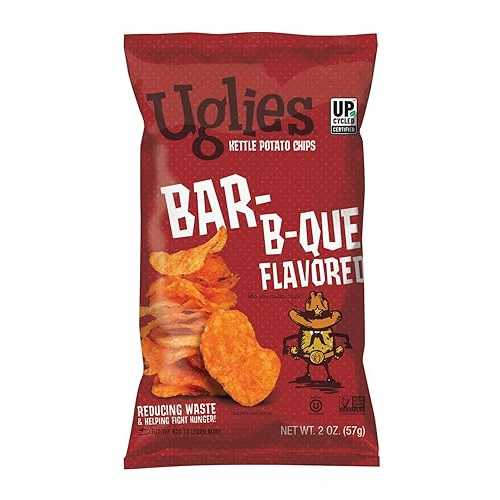 ???? 12? ? ?? ?? ??? ??? - ??? ??, ??, ?GMO ??? ? ?? ?? - ?? ?? ?? ? - 2 ?? ? UGLIES BBQ Kettle-Cooked Potato Chips, Gluten-Free Snacks, Kosher-Friendly Chips, Non-GMO Snack
