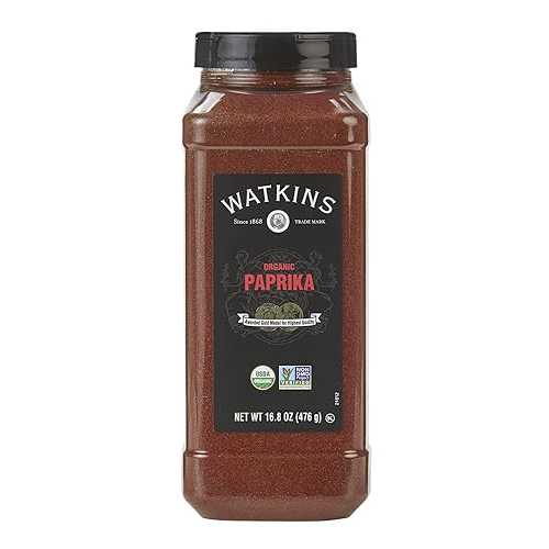 Watkins Gourmet Spice, Organic Paprika, Bulk Food Service Size, 16.8 oz (Pack of 1)