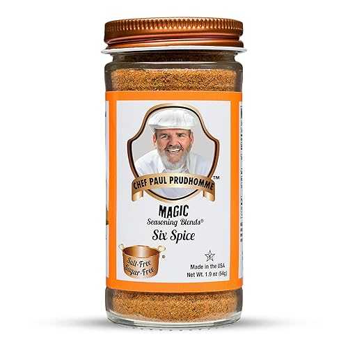 ポール・プリュドムシェフの魔法の調味料ブレンド 塩・砂糖不使用、シックススパイス、1.9オンス GABAN Chef Paul Prudhomme's Magic Seasoning Blends No Salt & No Sugar, Six Spice, 1.9-Ounce画像