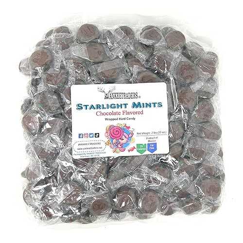 YANKEETRADERS チョコレート スターライト ミント - 2 ポンド YANKEETRADERS Chocolate Starlight Mints - 2 Lbs