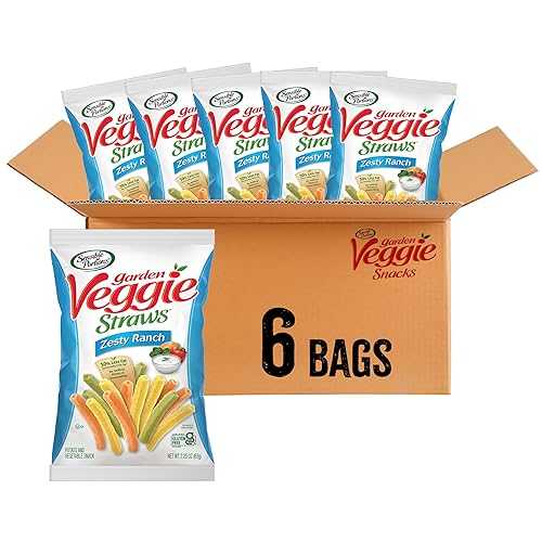 ??? ?? ?? ?? ????, ??? ??, 2.75?? (6? ??) Sensible Portions Veggie Straws, Zesty Ranch Flavor, Gluten-Free Chips, Individual Snacks, 2.25 Ounce Bag, 6-Pack