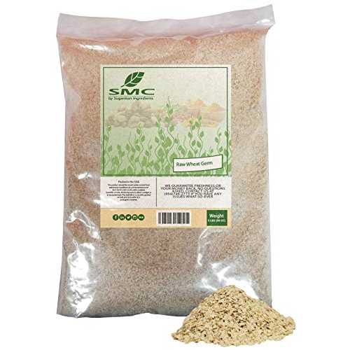 NatureJam RAW 未調理小麦胚芽 5 ポンドバルクバッグ - 鮮度を保つためにヒートシール。 NatureJam RAW UnCooked Wheat Germ 5 Pounds Bulk Bag-Heat Sealed for Freshness.