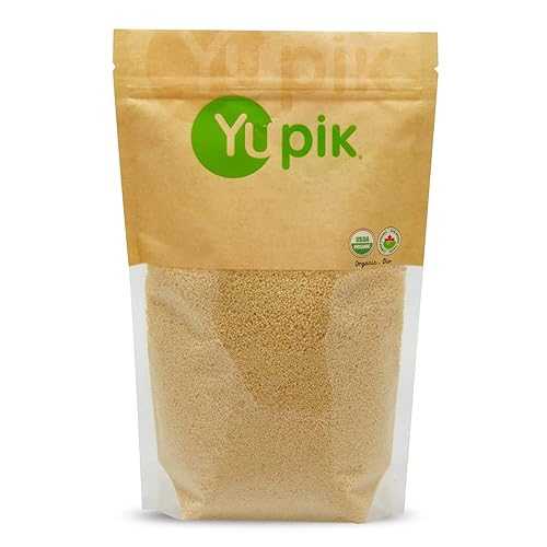 Yupik Organic Couscous, 2.2 lb (35.2 oz), Non-GMO, Vegan, Kosher, USDA Certified, Nutty & Tender Durum Wheat Grain, Low-Calorie, High Fiber & Protein, Ideal for Salads, Soups & Baking