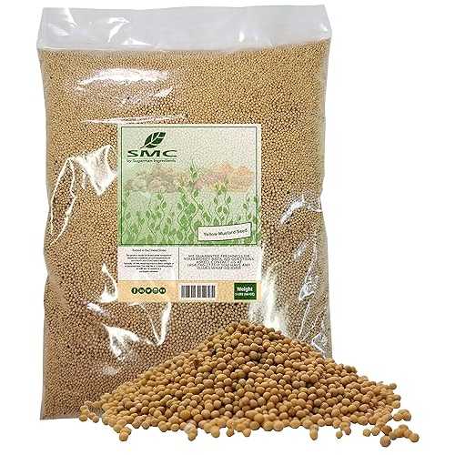 イエローマスタードシード 5 ポンドバルクバッグ - 鮮度を維持するためにヒートシールされています Naturejam YELLOW Mustard Seeds 5 Pounds Bulk Bag-Heat Sealed to Maintain Freshness｜Glomarket