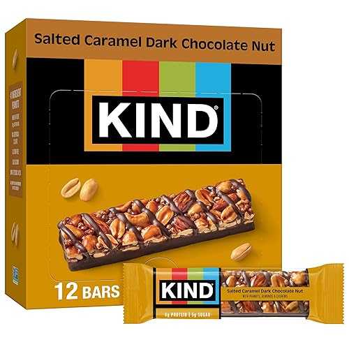 KIND Nut Bars, Salted Caramel Dark Chocolate Nut, 1.4 Ounce, 60 Count, Gluten Free, 5g Sugar, 6g Protein|Glomarket