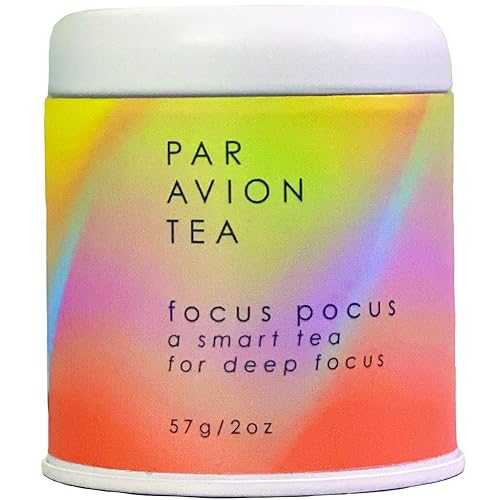 Par Avion Tea、Focus Pocus - 深い集中のためのスマートティー - 2 オンス Par Avion Tea , Focus Pocus - A smart tea for deep focus - 2 oz