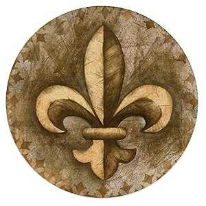 Thirstystone 吸水ドリンクコースターセット フルール・ド・リス Thirstystone Absorbent Drink Coaster Set Fleur de Lis