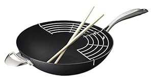 ScanPan PRO IQ ブラックキャストアルミニウム 12.5 in中華鍋 ScanPan PRO IQ Black Cast Aluminum 12.5 Inch Wok