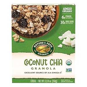その他 12.34 Ounce (Pack of 12), Coconut Chia, Nature's Path Organic Granola, Coconut Chia, 12.34 Oz Box (Pack of 12)