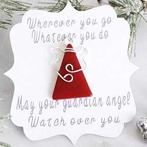 女性用エンジェルブローチ - クリスマスピン - 息子からお母さんへのギフト Shattered Hues Angel Brooches For Women - Christmas Pin - Gifts For Mom From Son