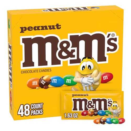 M&M'S Peanut Chocolate Candy, Full Size 1.74 oz Bag, Pack of 48 Bulk Candy Chocolate 12,773円