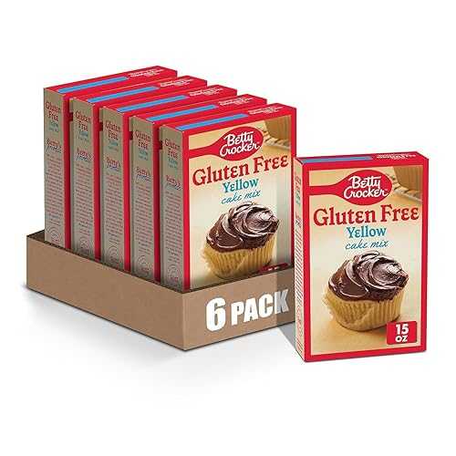 Betty Crocker Gluten Free Yellow Cake Mix, 15 oz. (Pack of 6)