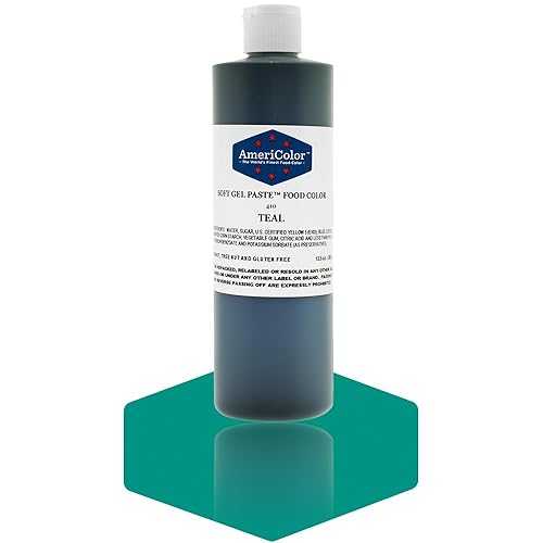 AmeriColor TEAL 13.5 Ounce Soft Gel Paste Food Color
