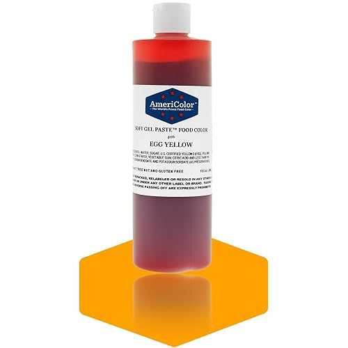 EGG YELLOW 13.5オンス ソフトジェルペースト食用色素 AmeriColor EGG YELLOW 13.5 Ounce Soft Gel Paste Food Color