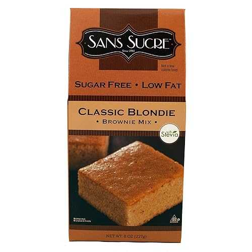 Sans Sucre クラシック ブレンド ブラウニー ミックス、8 オンス (6 個パック) Sans Sucre Classic Blend Brownie Mix, 8-Ounce (Pack of 6)