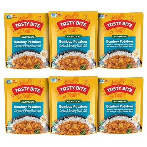 Tasty Bite Indian Bombay Potatoes, Microwaveable Ready to Eat Entr・・e, 10 Ounce (Pack of 6) 5,992円