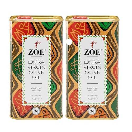 ZOE Extra Virgin Olive Oil 1L (33.8 fl oz) | Freshly Harvested, First Cold-Pressed | High Polyphenol, Hand-Selected Olives from Spain | Fruity Flavor, Rich Aroma | BPA-Free Tin [Pack of 2]