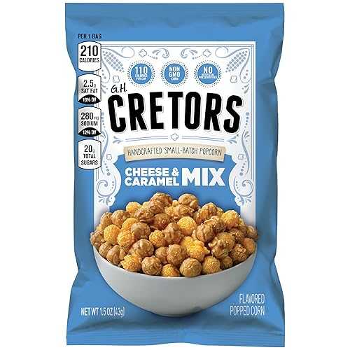GH Cretors ポップコーン、ザ ミックス、1.5 オンス (24 個パック) G.H. Cretors Popcorn, The Mix, 1.5-Ounce (Pack of 24)